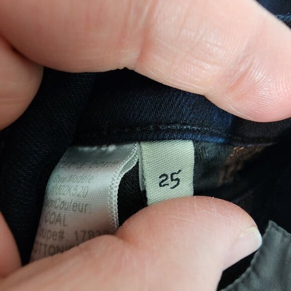 Rag and Bone Skinny Jeans Coal Wash Ankle Stretch Denim Preppy Jeans size 25 - Picture 7 of 11